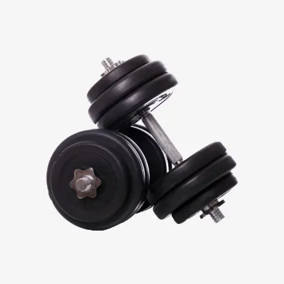 Picture of PVC Gym Weight 10kg (2.5kg x 4) Weight for Home,14 inches PVC Dumbbell