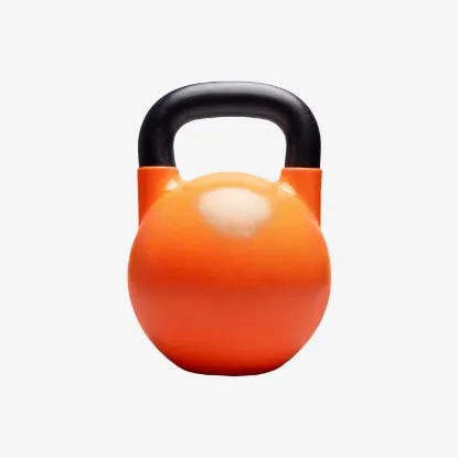 Picture of Vinyl Kettlebell Workout Equipment 12KG Orange